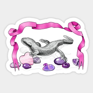 Newt and Rose Quartz Valentine Sticker